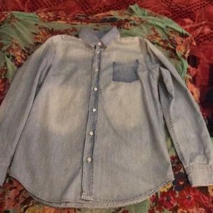 Girls denim bottom up